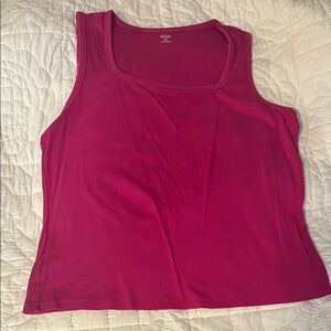 a.n.a Pink Tank Top with Scoop Neckline